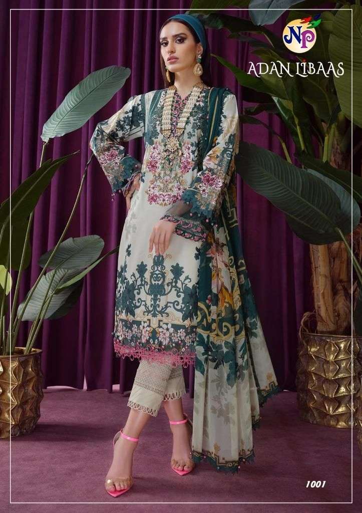 ADAN LIBAAS BY NAND GOPAL PRINTS 1001 TO 1008 SERIES BEAUTIFUL SUITS COLORFUL STYLISH FANCY CASUAL WEAR & ETHNIC WEAR PURE COTTON PRINT DRESSES AT WHOLESALE PRICE