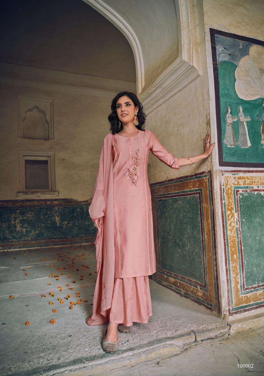 QIRAT BY KALKI 100001 TO 100006 SERIES DESIGNER SUITS BEAUTIFUL FANCY COLORFUL STYLISH PARTY WEAR & OCCASIONAL WEAR PURE COTTON SILK DRESSES AT WHOLESALE PRICE