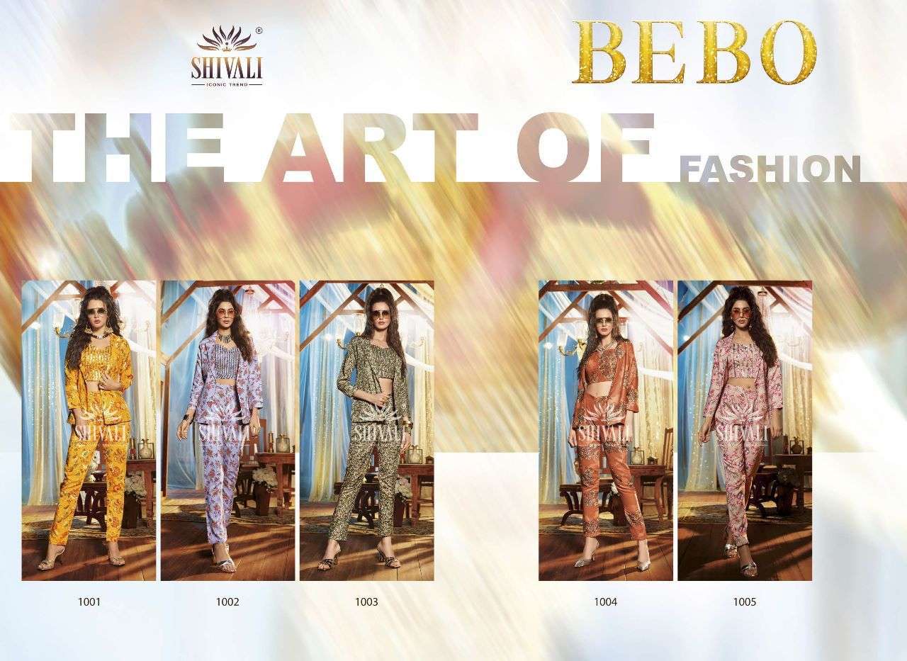 Bebo By Shivali 1001 To 1005 Series Designer Stylish Fancy Colorful Beautiful Party Wear & Ethnic Wear Collection Fancy Tops With Bottom At Wholesale Price