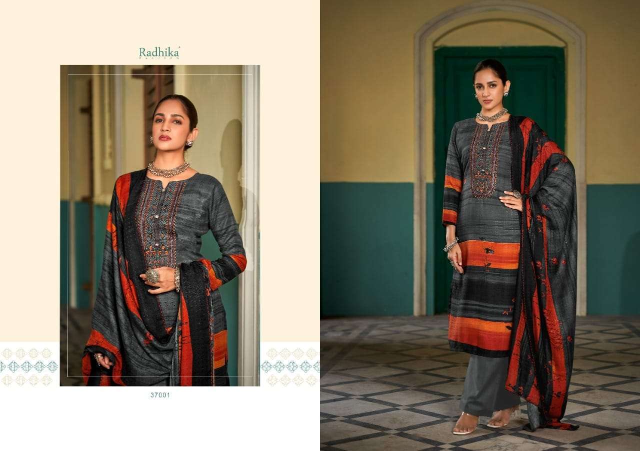 Rubina By Sumyra 37001 To 37008 Series Beautiful Festive Suits Stylish Fancy Colorful Casual Wear & Ethnic Wear Pure Pashmina Print Dresses At Wholesale Price