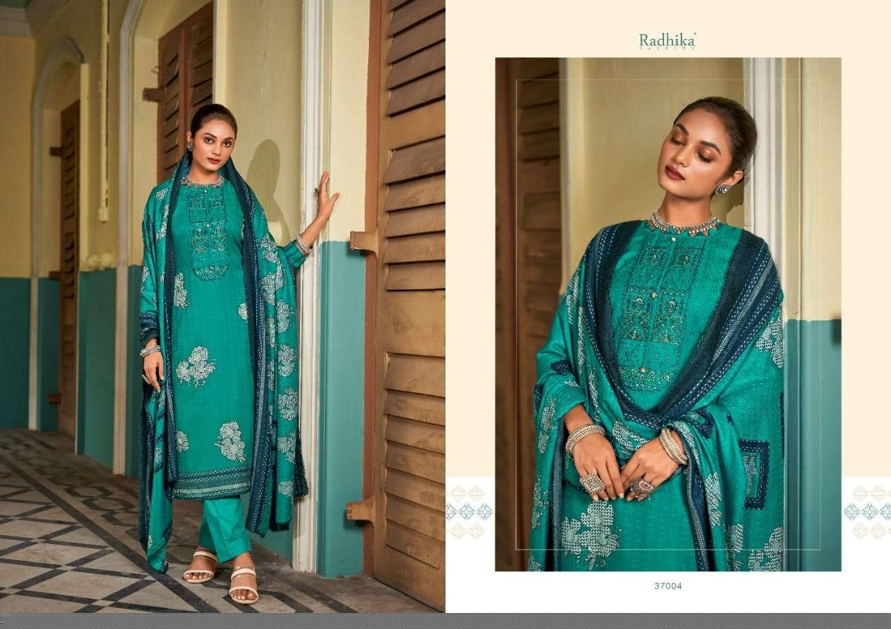 Rubina By Sumyra 37001 To 37008 Series Beautiful Festive Suits Stylish Fancy Colorful Casual Wear & Ethnic Wear Pure Pashmina Print Dresses At Wholesale Price