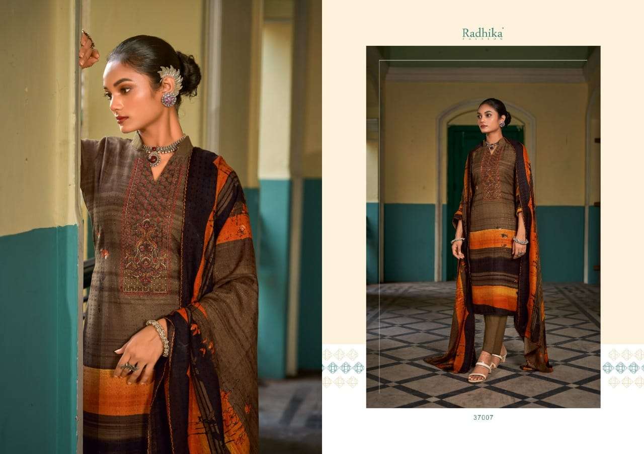 Rubina By Sumyra 37001 To 37008 Series Beautiful Festive Suits Stylish Fancy Colorful Casual Wear & Ethnic Wear Pure Pashmina Print Dresses At Wholesale Price