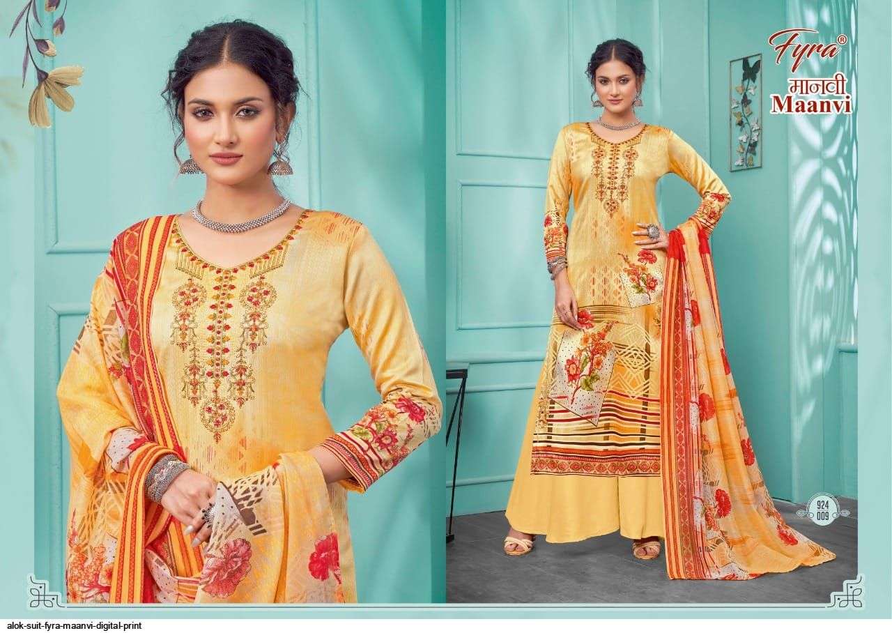 Maanvi By Fyra 924-001 To 924-010 Series Beautiful Stylish Suits Fancy Colorful Casual Wear & Ethnic Wear & Ready To Wear Pure Jam Printed Dresses At Wholesale Price