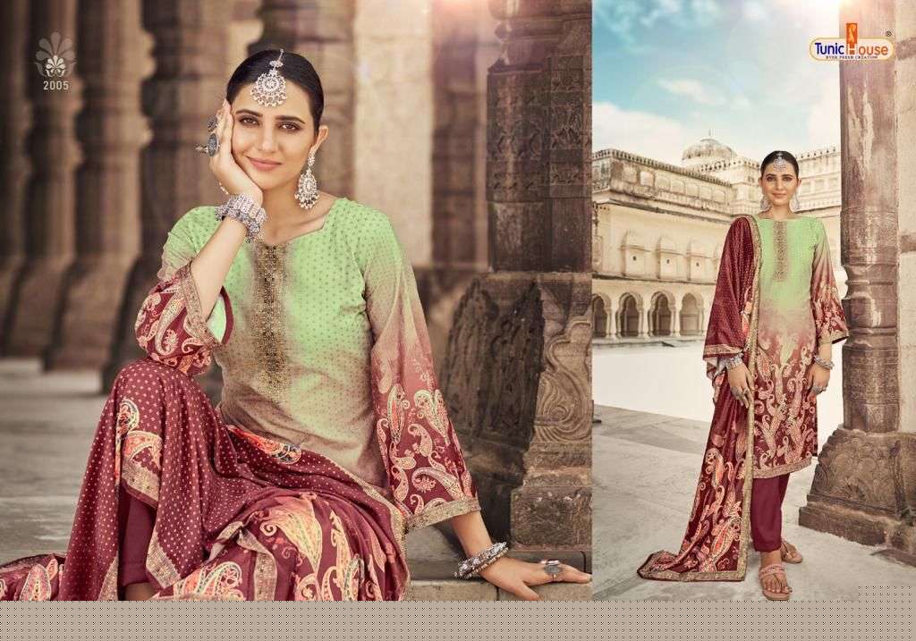 KHUSHBOO BY TUNIC HOUSE 1001 TO 1006 SERIES FESTIVE SUITS BEAUTIFUL FANCY COLORFUL STYLISH PARTY WEAR & OCCASIONAL WEAR VELVET EMBROIDERY DRESSES AT WHOLESALE PRICE