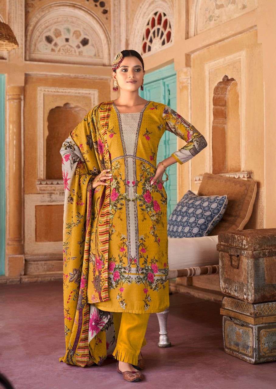 Maria M Print By Levisha 7013 To 7019 Series Beautiful Stylish Festive Suits Fancy Colorful Casual Wear & Ethnic Wear & Ready To Wear Pure Pashmina Print Dresses At Wholesale Price
