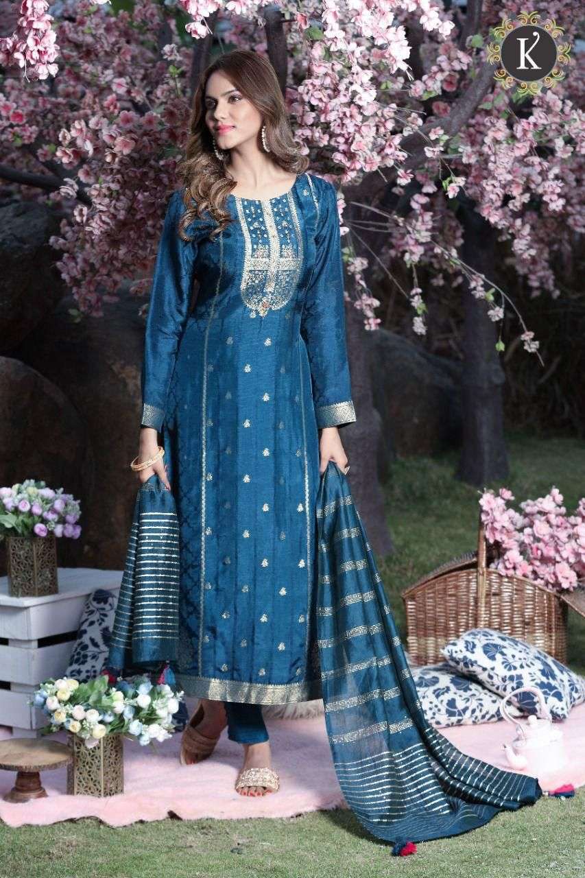 WAJIHA BY KALKI 1001 TO 1004 SERIES BEAUTIFUL FESTIVE SUITS COLORFUL STYLISH FANCY CASUAL WEAR & ETHNIC WEAR PURE VISCOSE SILK DRESSES AT WHOLESALE PRICE