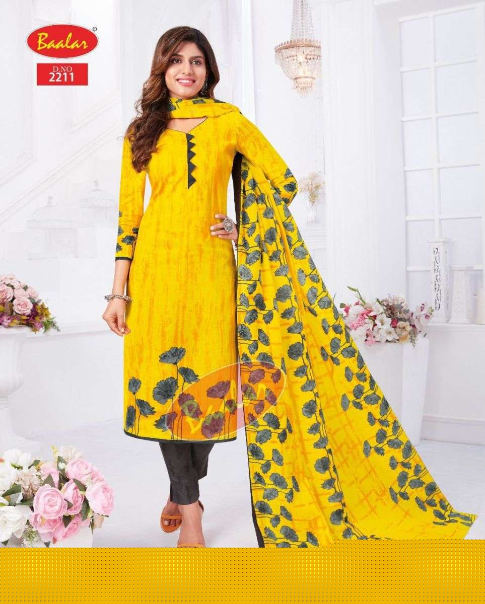 ZAARA VOL-12 BY BAALAR 2205 TO 2222 SERIES FESTIVE SUITS BEAUTIFUL FANCY COLORFUL STYLISH PARTY WEAR & OCCASIONAL WEAR PURE COTTON PRINT DRESSES AT WHOLESALE PRICE