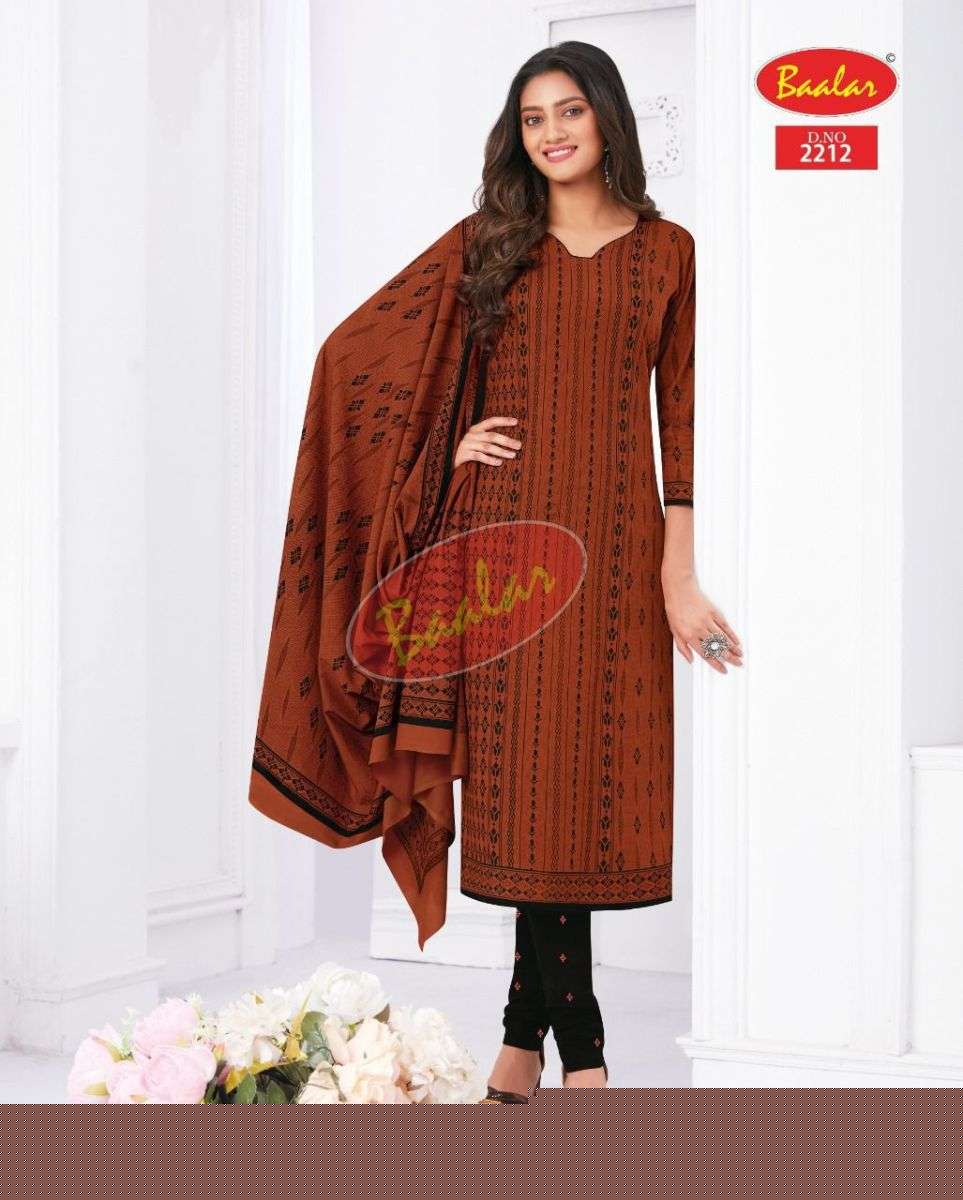 ZAARA VOL-12 BY BAALAR 2205 TO 2222 SERIES FESTIVE SUITS BEAUTIFUL FANCY COLORFUL STYLISH PARTY WEAR & OCCASIONAL WEAR PURE COTTON PRINT DRESSES AT WHOLESALE PRICE