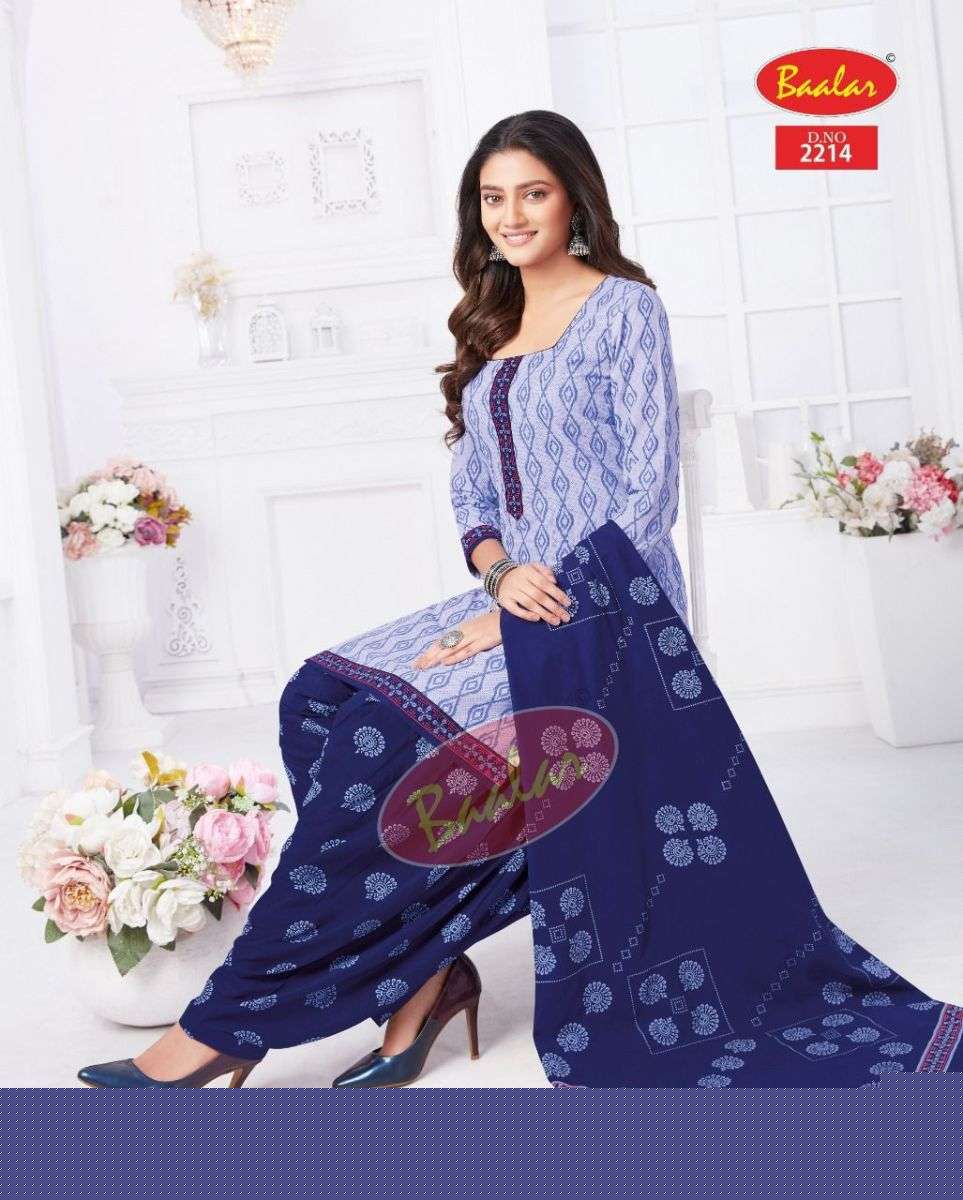 ZAARA VOL-12 BY BAALAR 2205 TO 2222 SERIES FESTIVE SUITS BEAUTIFUL FANCY COLORFUL STYLISH PARTY WEAR & OCCASIONAL WEAR PURE COTTON PRINT DRESSES AT WHOLESALE PRICE