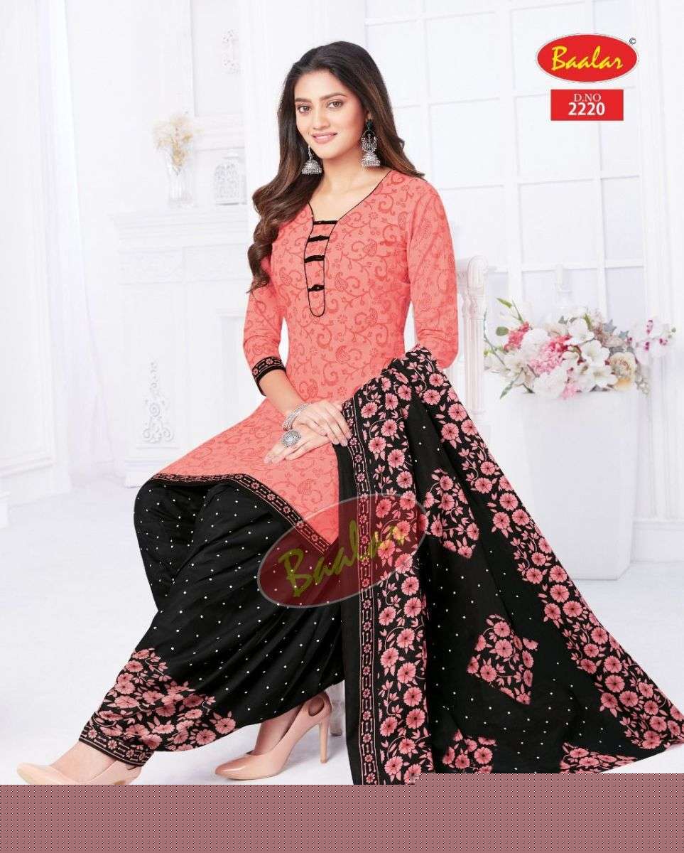 ZAARA VOL-12 BY BAALAR 2205 TO 2222 SERIES FESTIVE SUITS BEAUTIFUL FANCY COLORFUL STYLISH PARTY WEAR & OCCASIONAL WEAR PURE COTTON PRINT DRESSES AT WHOLESALE PRICE