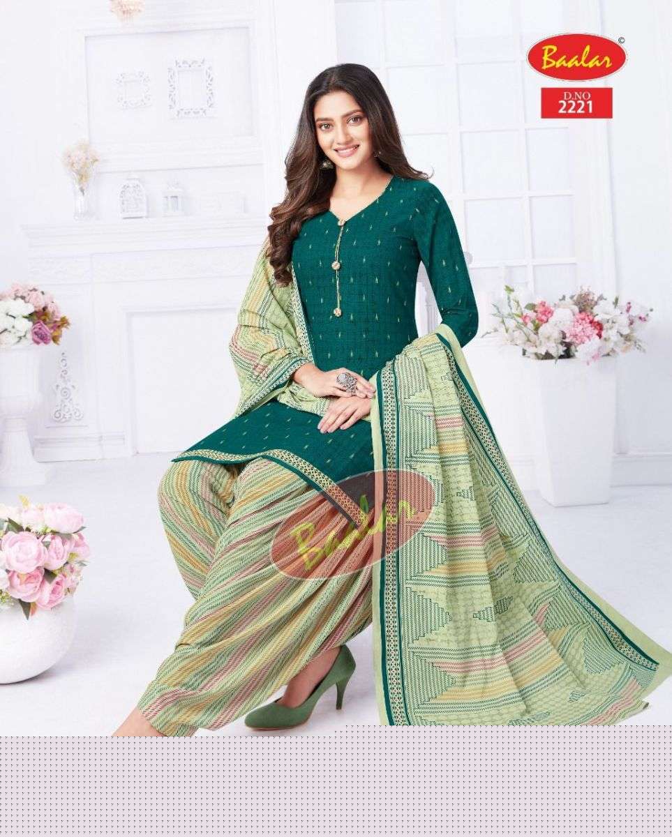 ZAARA VOL-12 BY BAALAR 2205 TO 2222 SERIES FESTIVE SUITS BEAUTIFUL FANCY COLORFUL STYLISH PARTY WEAR & OCCASIONAL WEAR PURE COTTON PRINT DRESSES AT WHOLESALE PRICE