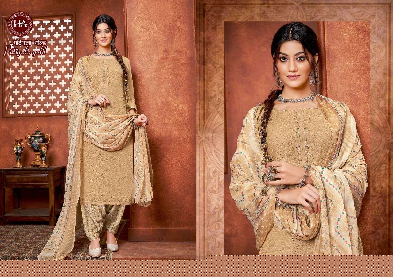 PATIYALA GOLD BY HARSHIT FASHION HUB 1038-001 TO 1038-008 SERIES BEAUTIFUL SUITS COLORFUL STYLISH FANCY CASUAL WEAR & ETHNIC WEAR PURE COTTON PRINT DRESSES AT WHOLESALE PRICE