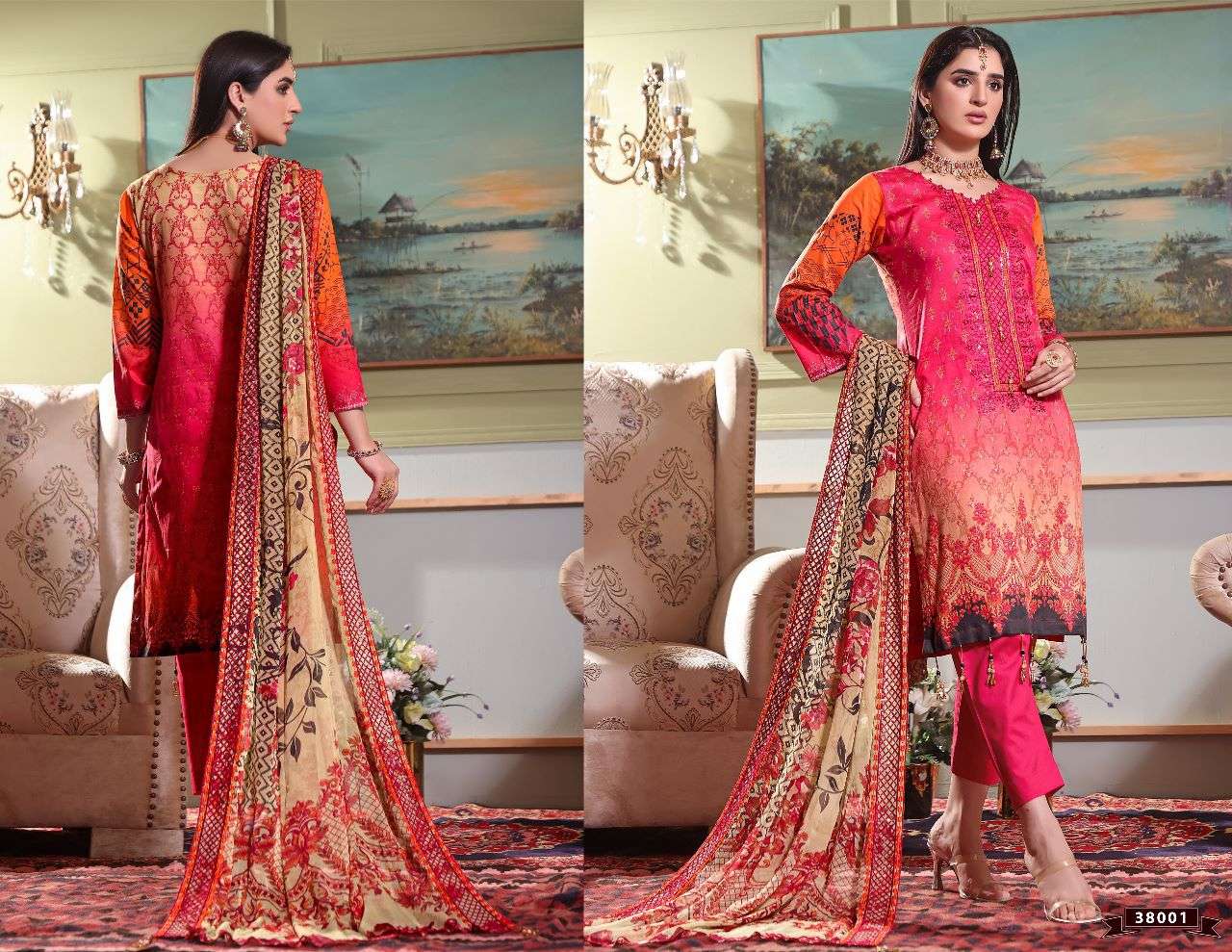 RAZIA SULTAN VOL-38 BY APANA COTTON 38001 TO 38010 SERIES BEAUTIFUL SUITS COLORFUL STYLISH FANCY CASUAL WEAR & ETHNIC WEAR COTTON DRESSES AT WHOLESALE PRICE