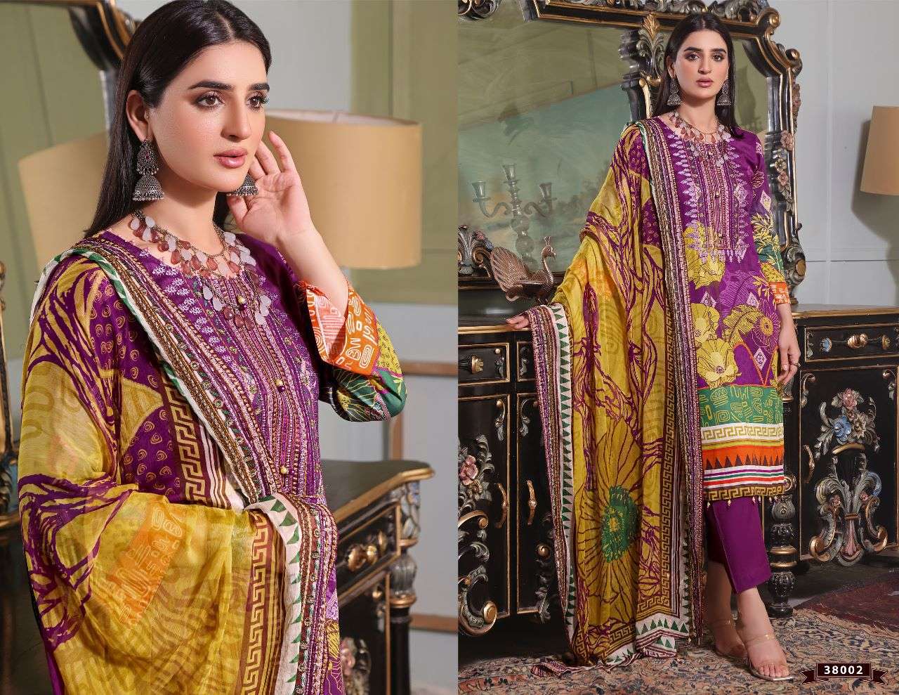 RAZIA SULTAN VOL-38 BY APANA COTTON 38001 TO 38010 SERIES BEAUTIFUL SUITS COLORFUL STYLISH FANCY CASUAL WEAR & ETHNIC WEAR COTTON DRESSES AT WHOLESALE PRICE
