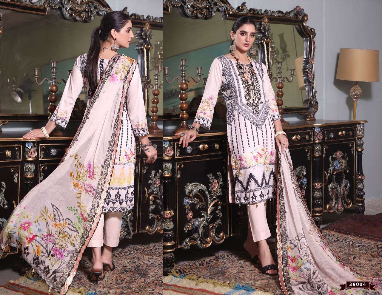 RAZIA SULTAN VOL-38 BY APANA COTTON 38001 TO 38010 SERIES BEAUTIFUL SUITS COLORFUL STYLISH FANCY CASUAL WEAR & ETHNIC WEAR COTTON DRESSES AT WHOLESALE PRICE