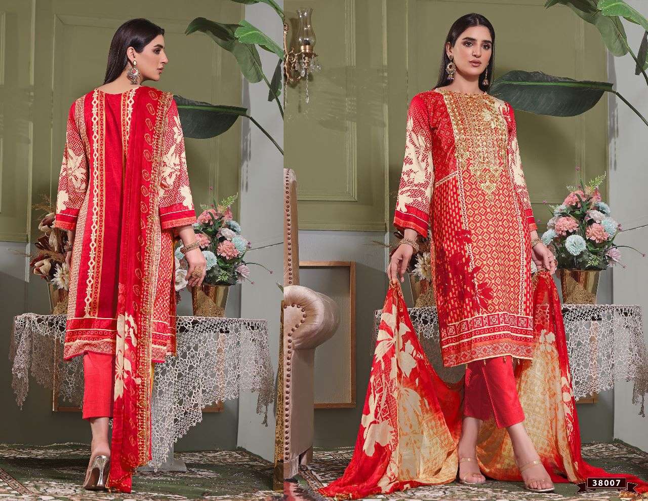 RAZIA SULTAN VOL-38 BY APANA COTTON 38001 TO 38010 SERIES BEAUTIFUL SUITS COLORFUL STYLISH FANCY CASUAL WEAR & ETHNIC WEAR COTTON DRESSES AT WHOLESALE PRICE