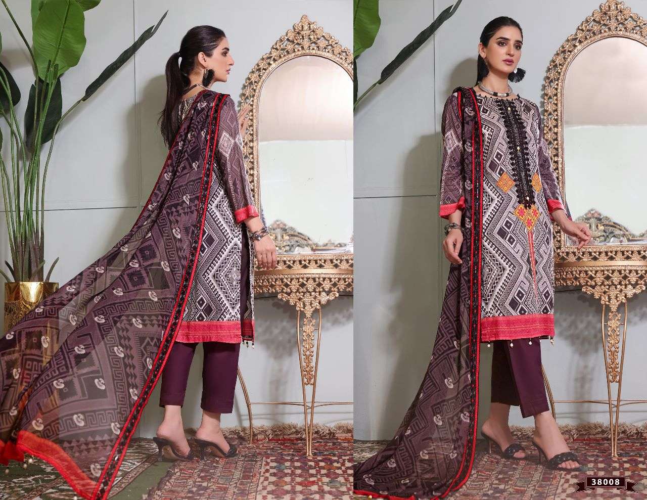 RAZIA SULTAN VOL-38 BY APANA COTTON 38001 TO 38010 SERIES BEAUTIFUL SUITS COLORFUL STYLISH FANCY CASUAL WEAR & ETHNIC WEAR COTTON DRESSES AT WHOLESALE PRICE