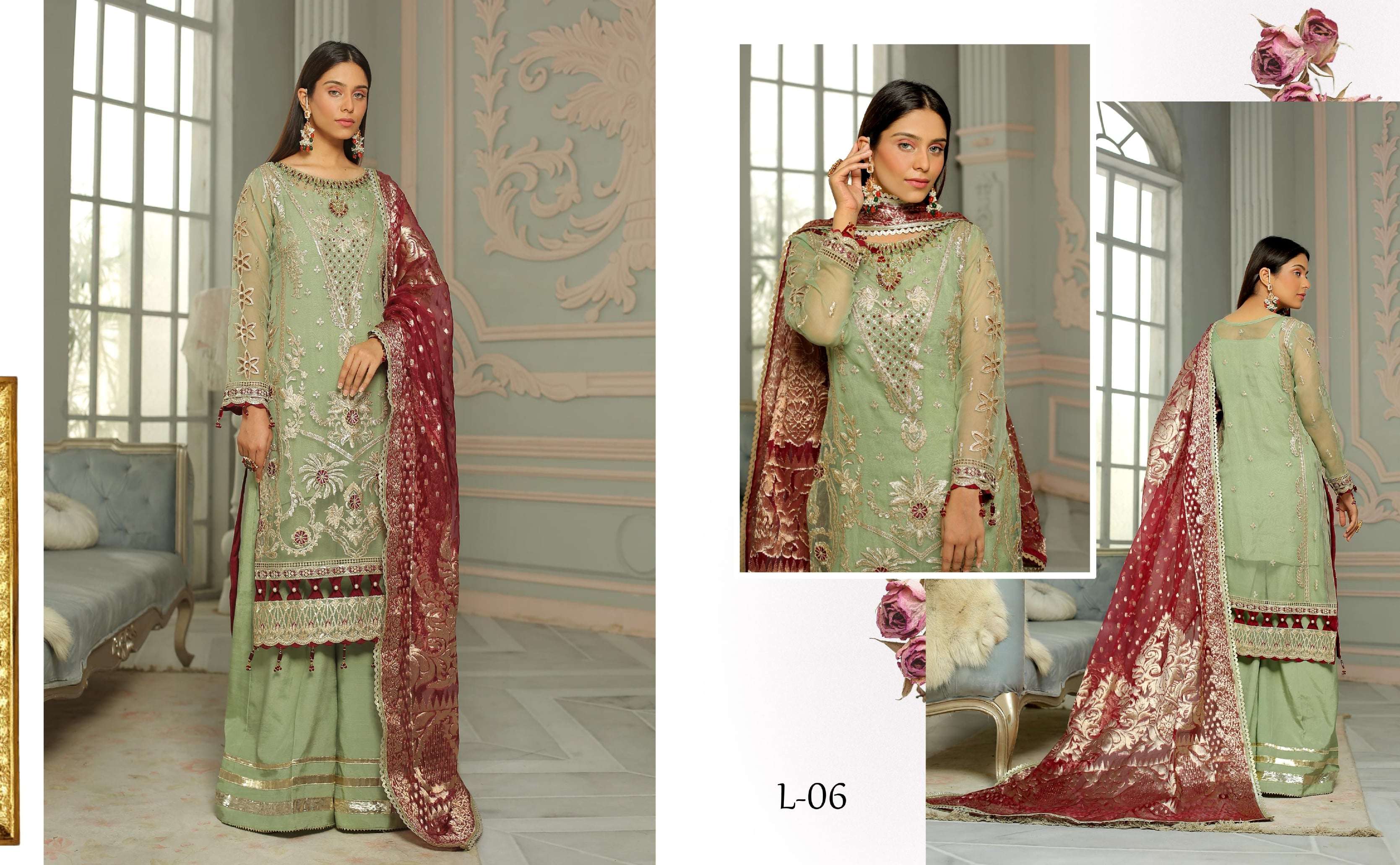 ORIGINAL PAKISTANI MARYAMS LEMISHA BY FASHID WHOLESALE 01 TO 06 SERIES BEAUTIFUL PAKISTANI SUITS COLORFUL STYLISH FANCY CASUAL WEAR & ETHNIC WEAR FANCY DRESSES AT WHOLESALE PRICE