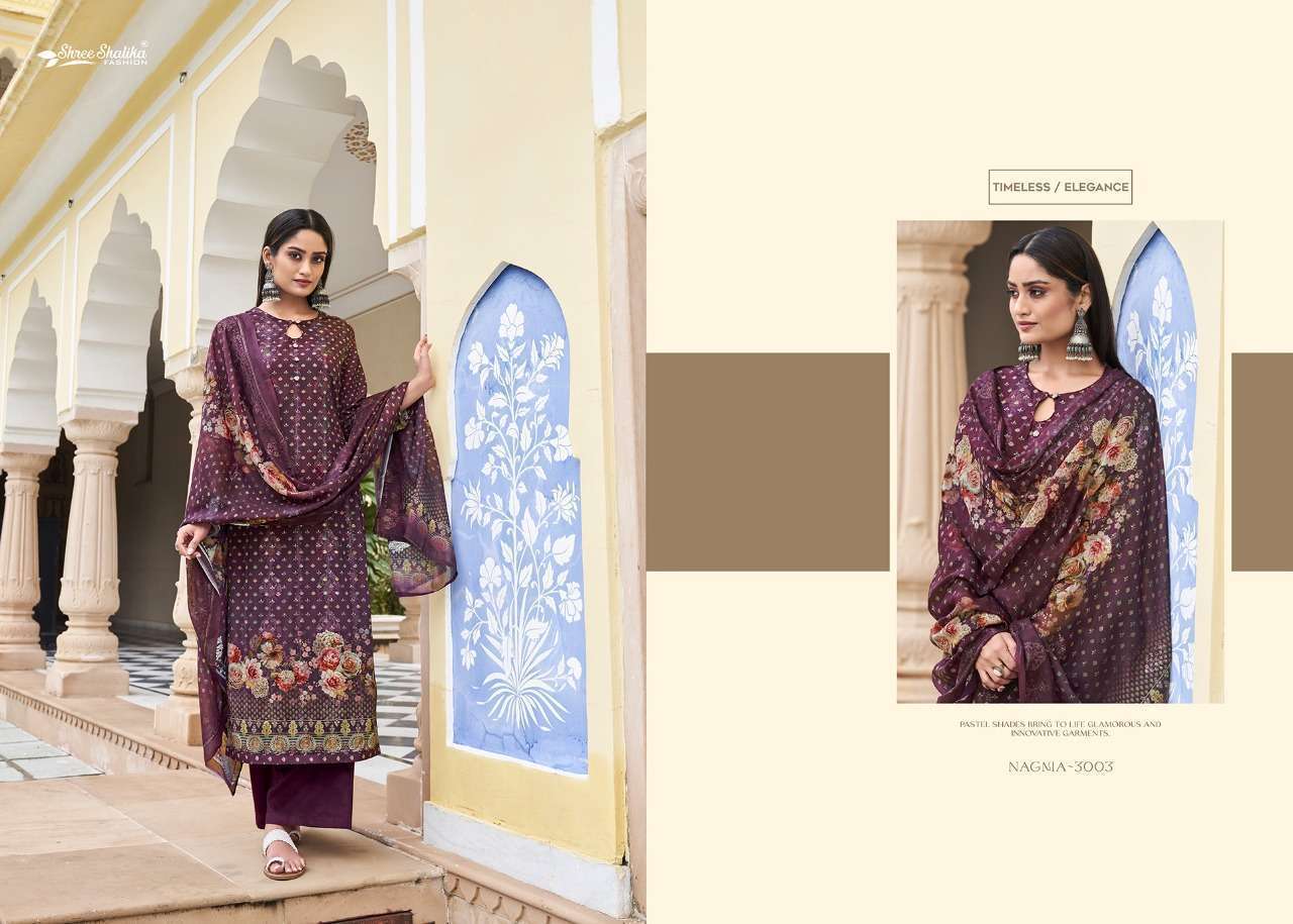 NAGMA VOL-3 BY SHREE SHALIKA FASHION 3001 TO 3008 SERIES BEAUTIFUL STYLISH ANARKALI SUITS FANCY COLORFUL CASUAL WEAR & ETHNIC WEAR & READY TO WEAR COTTON DIGITAL PRINT DRESSES AT WHOLESALE PRICE