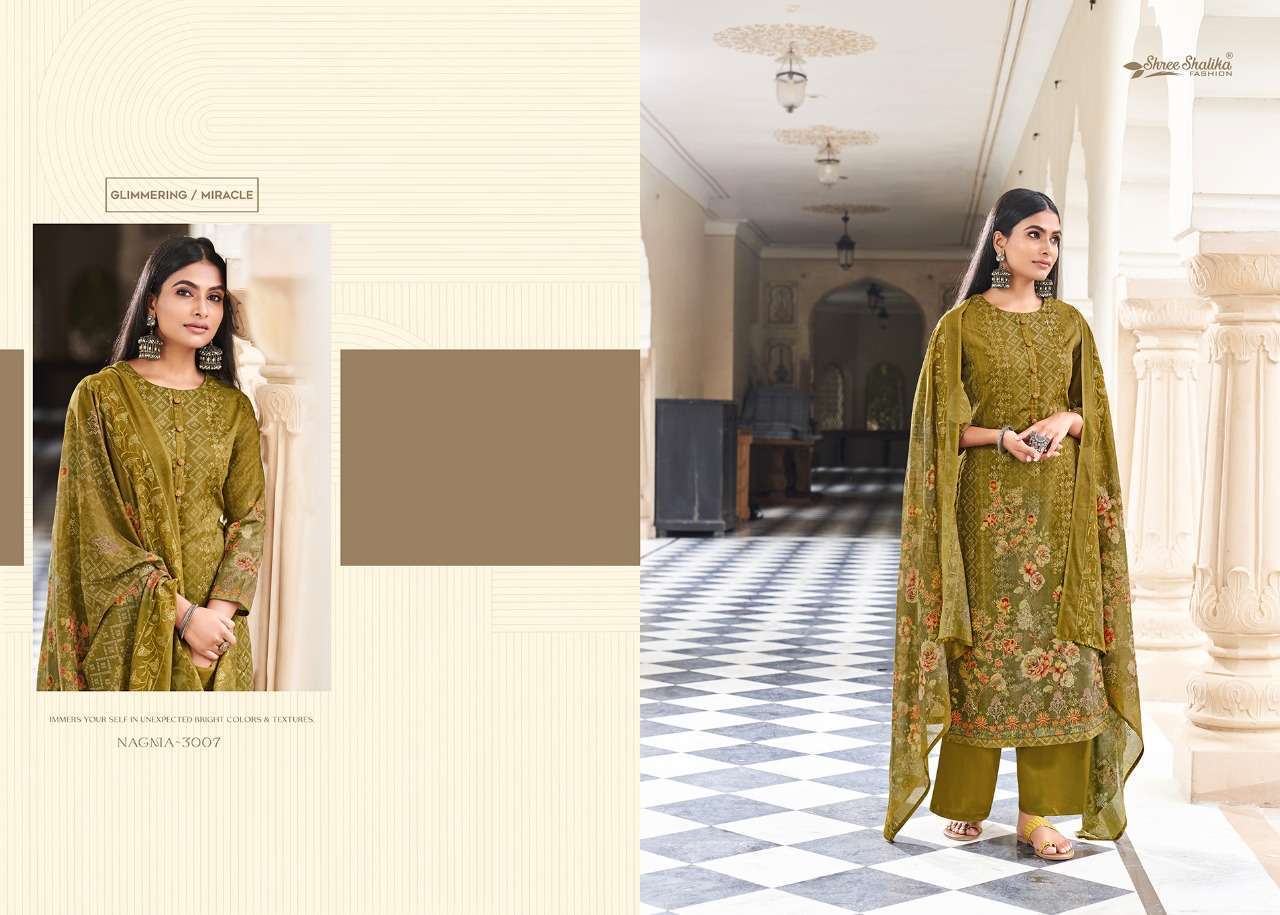 NAGMA VOL-3 BY SHREE SHALIKA FASHION 3001 TO 3008 SERIES BEAUTIFUL STYLISH ANARKALI SUITS FANCY COLORFUL CASUAL WEAR & ETHNIC WEAR & READY TO WEAR COTTON DIGITAL PRINT DRESSES AT WHOLESALE PRICE