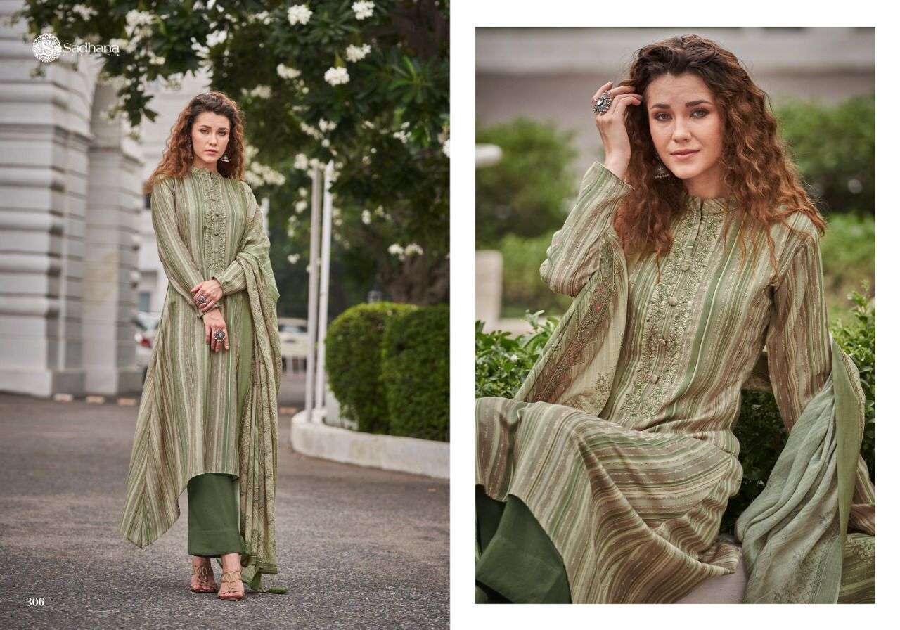 GRACE BY SADHANA FASHION 301 TO 310 SERIES BEAUTIFUL STYLISH SUITS FANCY COLORFUL CASUAL WEAR & ETHNIC WEAR & READY TO WEAR PURE PASHMINA DIGITAL PRINT DRESSES AT WHOLESALE PRICE