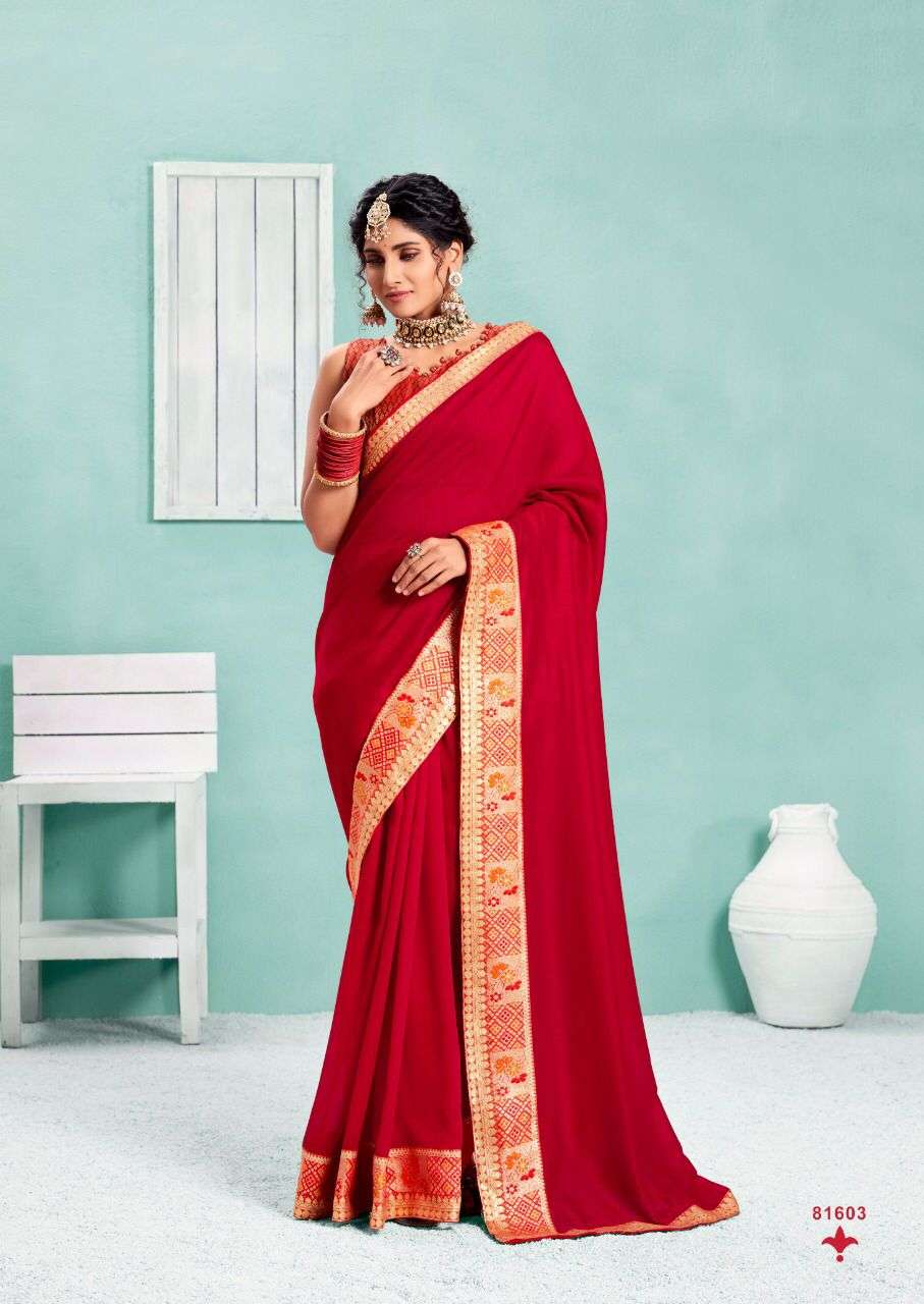 KIMORA SILK BY RIGHT WOMEN 81601 TO 81608 SERIES INDIAN TRADITIONAL WEAR COLLECTION BEAUTIFUL STYLISH FANCY COLORFUL PARTY WEAR & OCCASIONAL WEAR FANCY SAREES AT WHOLESALE PRICE