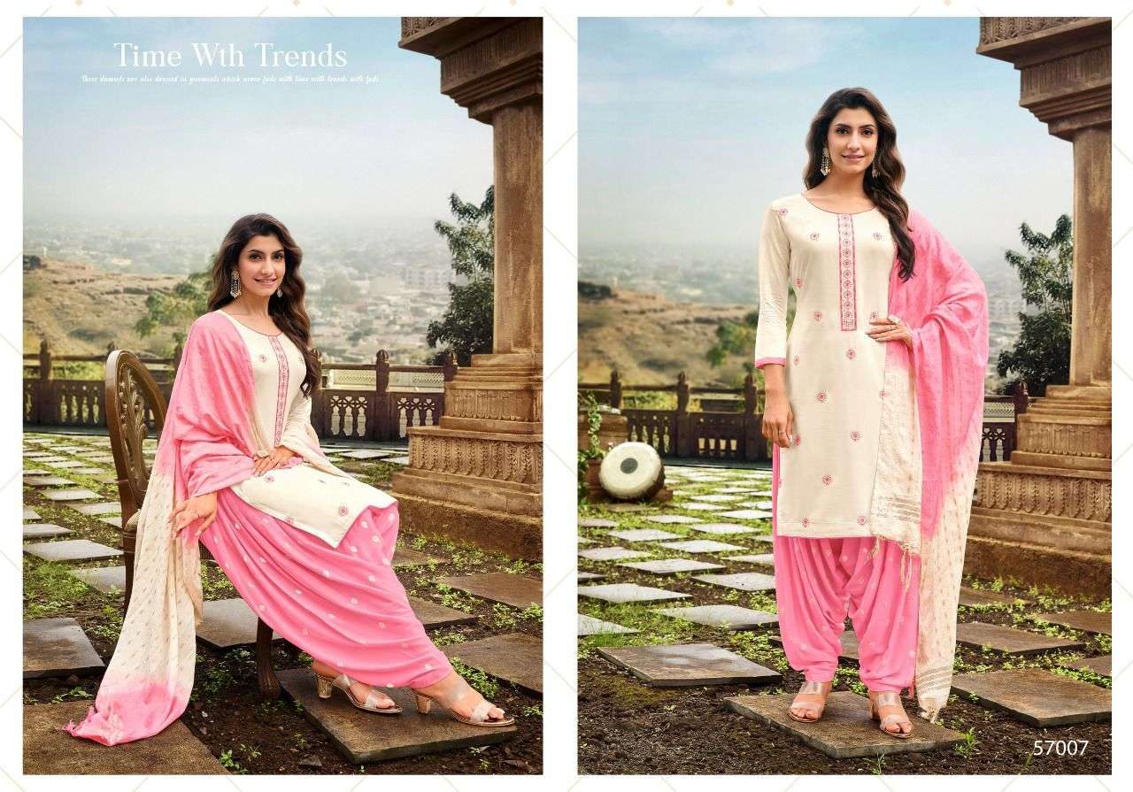 GHUNGROO PATIYALA VOL-2 BY ARTIO 57001 TO 57011 SERIES BEAUTIFUL STYLISH PATIYALA SUITS FANCY COLORFUL CASUAL WEAR & ETHNIC WEAR & READY TO WEAR RAYON WITH WORK DRESSES AT WHOLESALE PRICE
