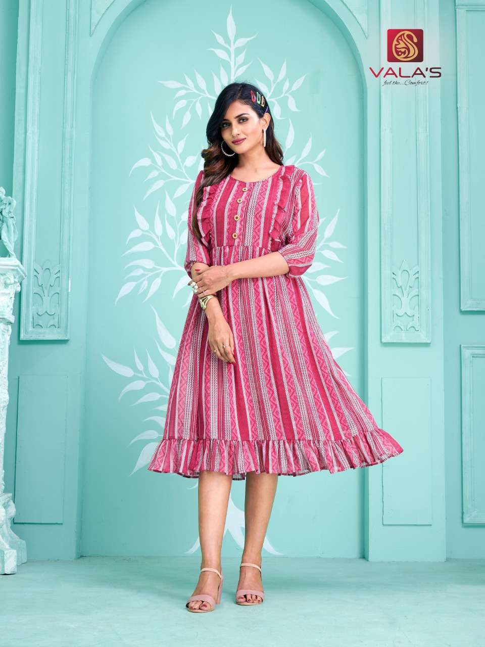 STYLE VOL-7 BY VALAS 01 TO 06 SERIES DESIGNER STYLISH FANCY COLORFUL BEAUTIFUL PARTY WEAR & ETHNIC WEAR COLLECTION GEORGETTE KURTIS AT WHOLESALE PRICE