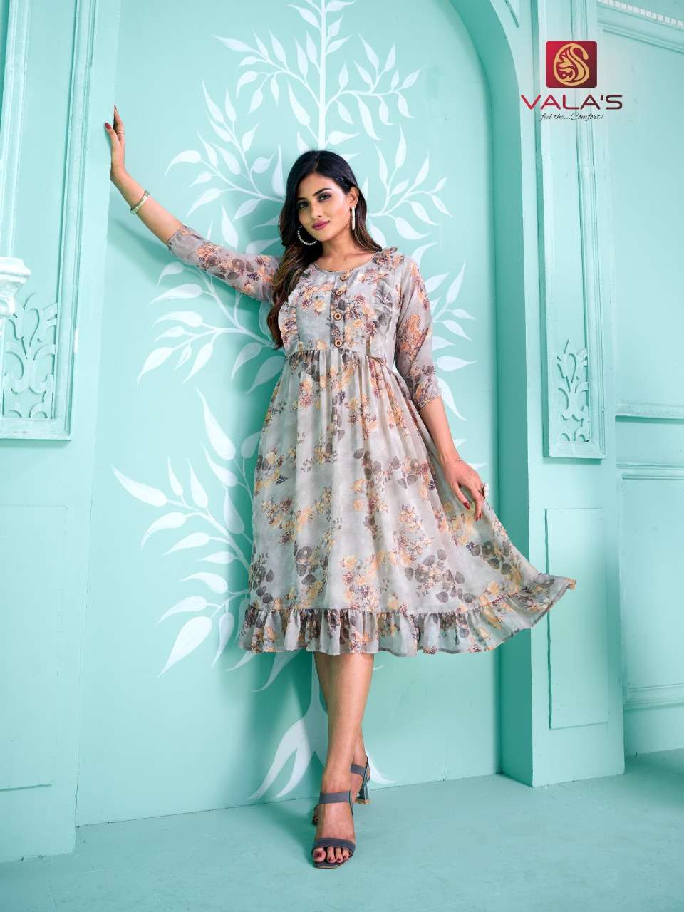 STYLE VOL-7 BY VALAS 01 TO 06 SERIES DESIGNER STYLISH FANCY COLORFUL BEAUTIFUL PARTY WEAR & ETHNIC WEAR COLLECTION GEORGETTE KURTIS AT WHOLESALE PRICE