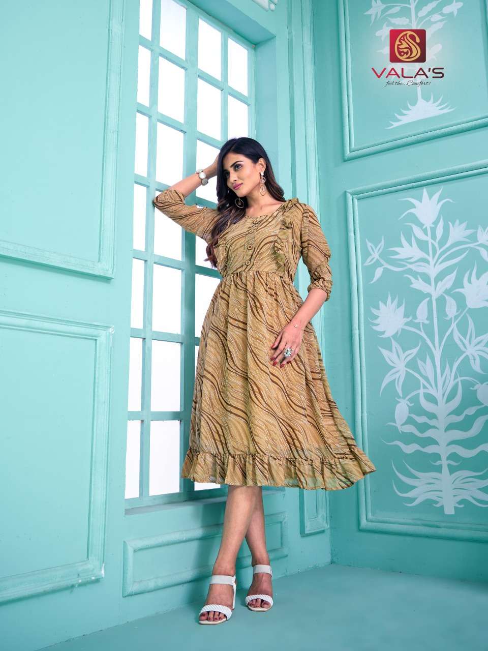 STYLE VOL-7 BY VALAS 01 TO 06 SERIES DESIGNER STYLISH FANCY COLORFUL BEAUTIFUL PARTY WEAR & ETHNIC WEAR COLLECTION GEORGETTE KURTIS AT WHOLESALE PRICE