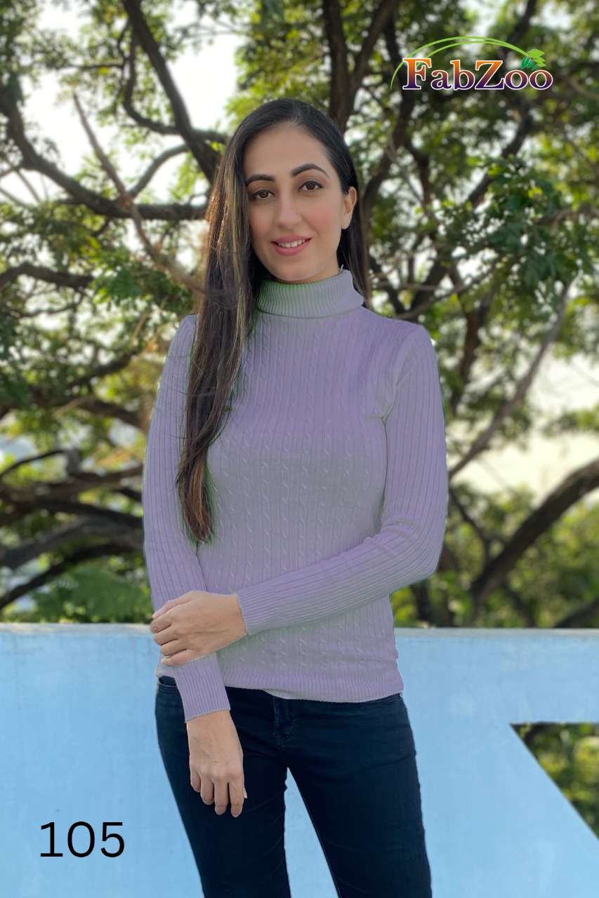 BARBIE BY FAB ZOO 101 TO 106 SERIES DESIGNER STYLISH FANCY COLORFUL BEAUTIFUL PARTY WEAR & ETHNIC WEAR COLLECTION RABBIT WOOL TOPS AT WHOLESALE PRICE