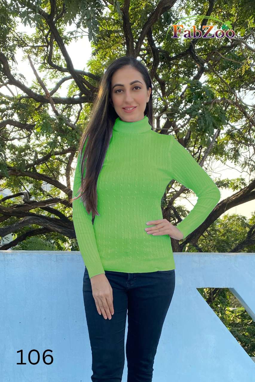 BARBIE BY FAB ZOO 101 TO 106 SERIES DESIGNER STYLISH FANCY COLORFUL BEAUTIFUL PARTY WEAR & ETHNIC WEAR COLLECTION RABBIT WOOL TOPS AT WHOLESALE PRICE