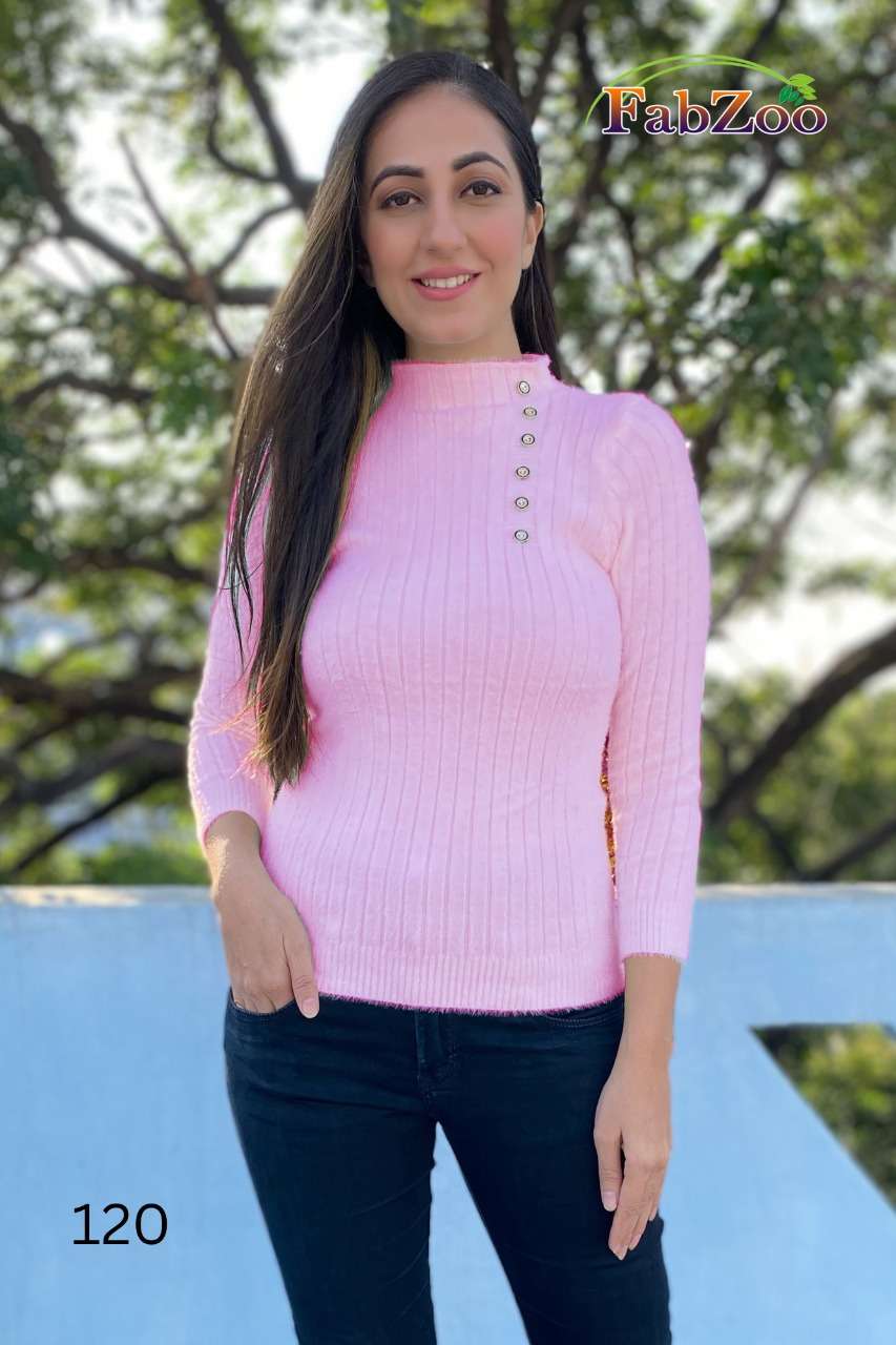 WINTER VOL-1 BY FAB ZOO 120 TO 126 SERIES DESIGNER STYLISH FANCY COLORFUL BEAUTIFUL PARTY WEAR & ETHNIC WEAR COLLECTION RABBIT WOOL TOPS AT WHOLESALE PRICE