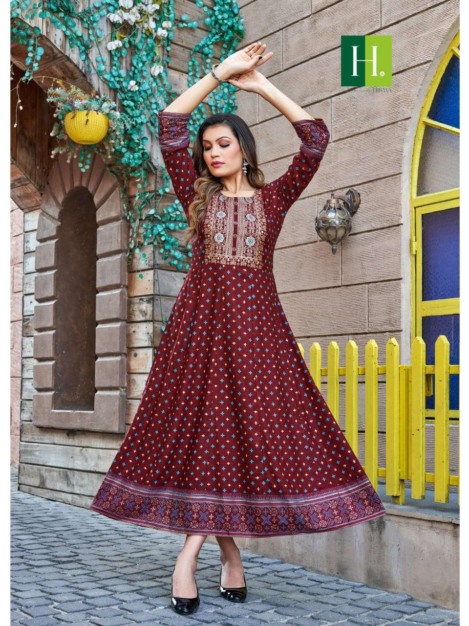 Samantha Vol-4 By Hirwa 01 To 10 Series Designer Stylish Fancy Colorful Beautiful Party Wear & Ethnic Wear Collection Rayon Foil Gown At Wholesale Price