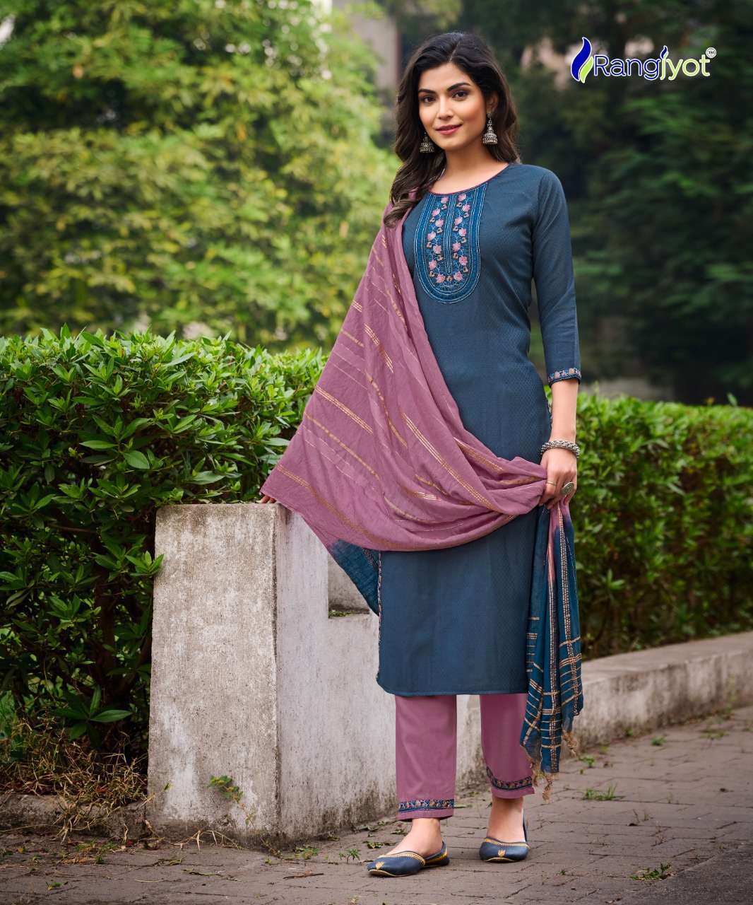 VEENA BY RANGJYOT FASHION 1001 TO 1008 SERIES SUITS BEAUTIFUL FANCY COLORFUL STYLISH PARTY WEAR & OCCASIONAL WEAR RAYON EMBROIDERED DRESSES AT WHOLESALE PRICE