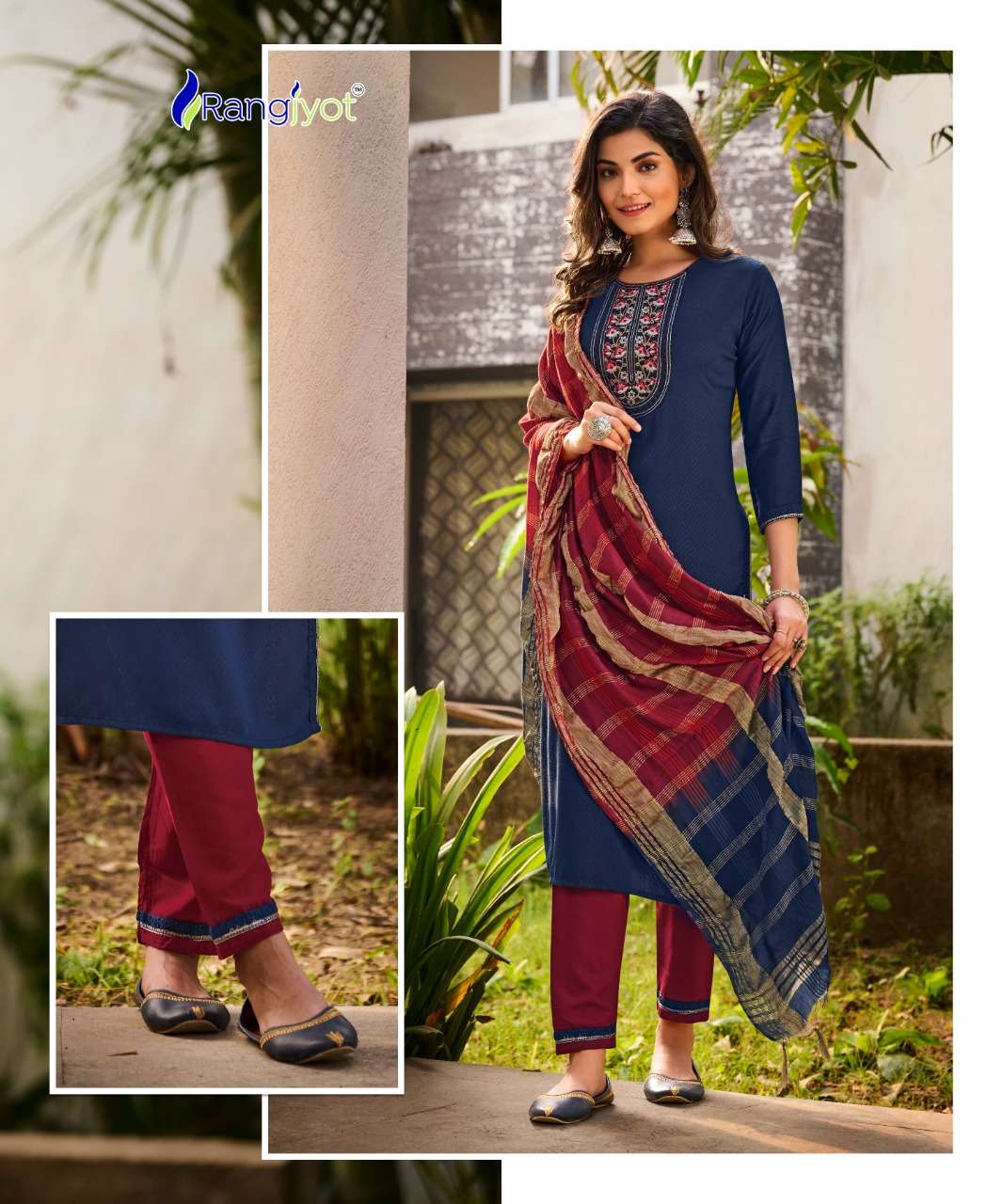 VEENA BY RANGJYOT FASHION 1001 TO 1008 SERIES SUITS BEAUTIFUL FANCY COLORFUL STYLISH PARTY WEAR & OCCASIONAL WEAR RAYON EMBROIDERED DRESSES AT WHOLESALE PRICE