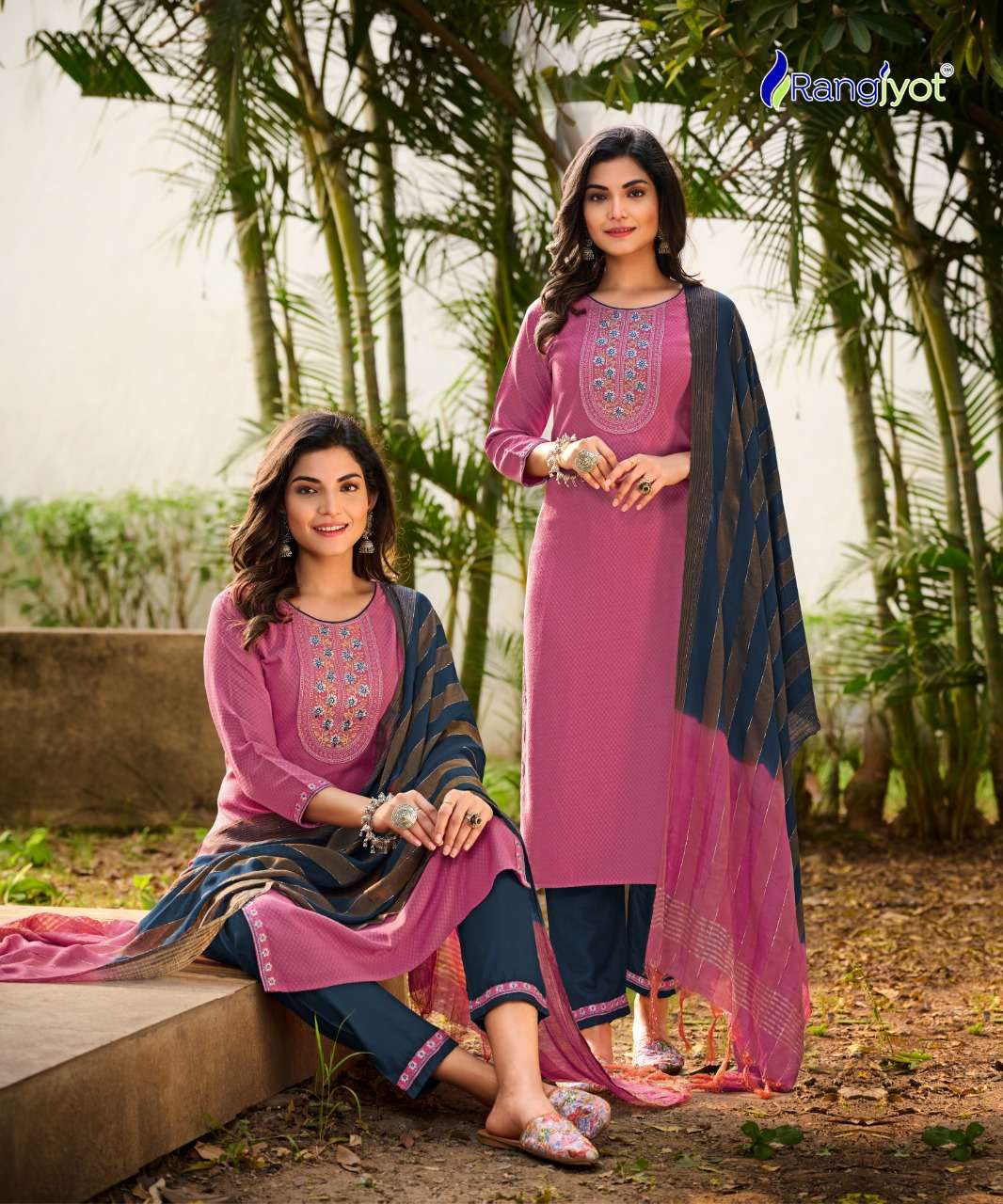 VEENA BY RANGJYOT FASHION 1001 TO 1008 SERIES SUITS BEAUTIFUL FANCY COLORFUL STYLISH PARTY WEAR & OCCASIONAL WEAR RAYON EMBROIDERED DRESSES AT WHOLESALE PRICE
