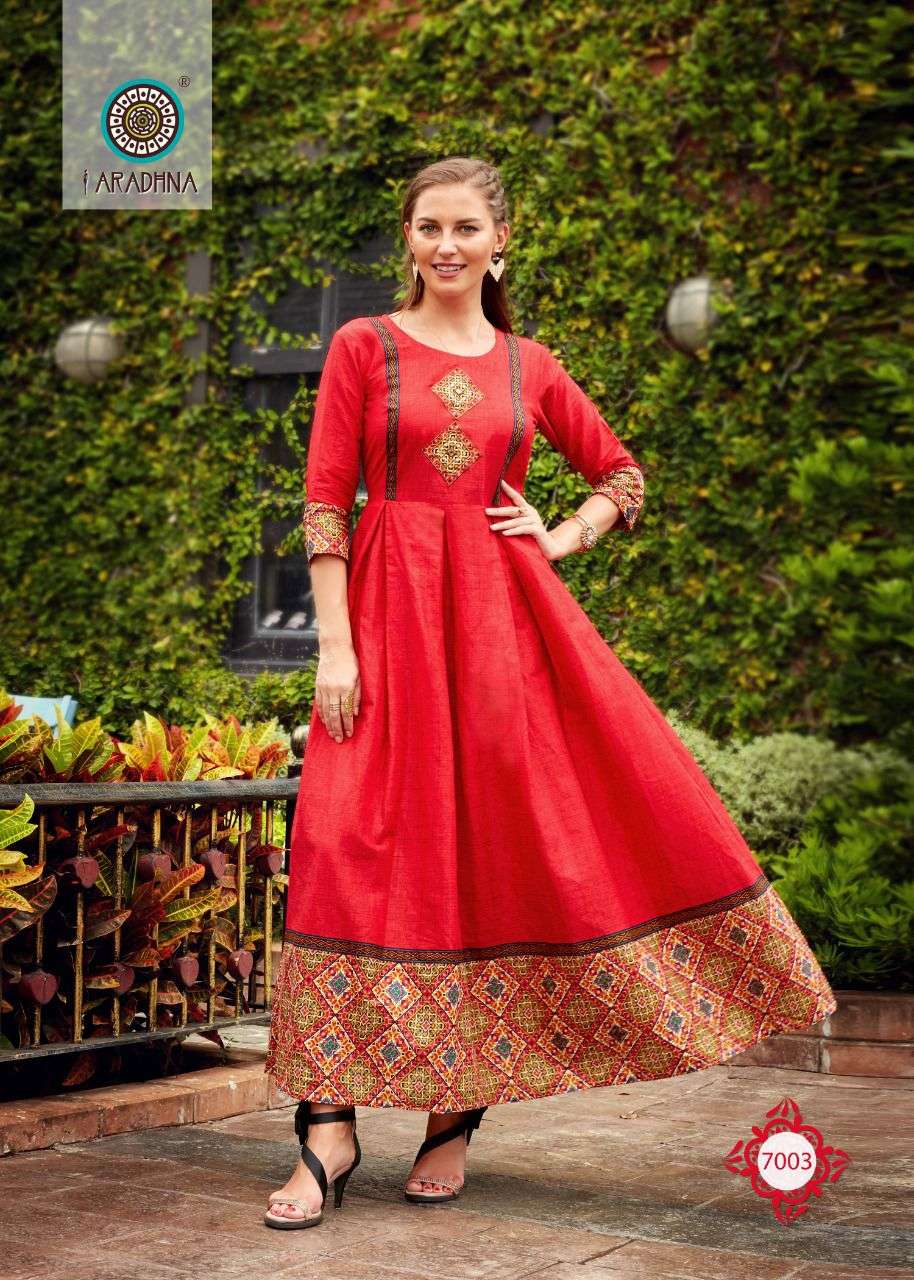 LEVEL VOL-7 BY ARADHNA FASHION 7001 TO 7012 SERIES DESIGNER STYLISH FANCY COLORFUL BEAUTIFUL PARTY WEAR & ETHNIC WEAR COLLECTION PURE COTTON GOWN AT WHOLESALE PRICE