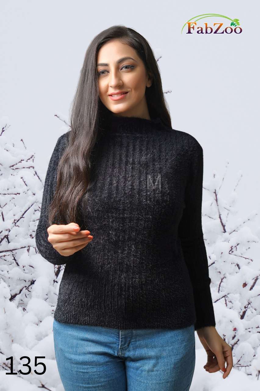 MILLIE BY FAB ZOO 133 TO 137 SERIES DESIGNER STYLISH FANCY COLORFUL BEAUTIFUL PARTY WEAR & ETHNIC WEAR COLLECTION RABBIT WOOL TOPS AT WHOLESALE PRICE