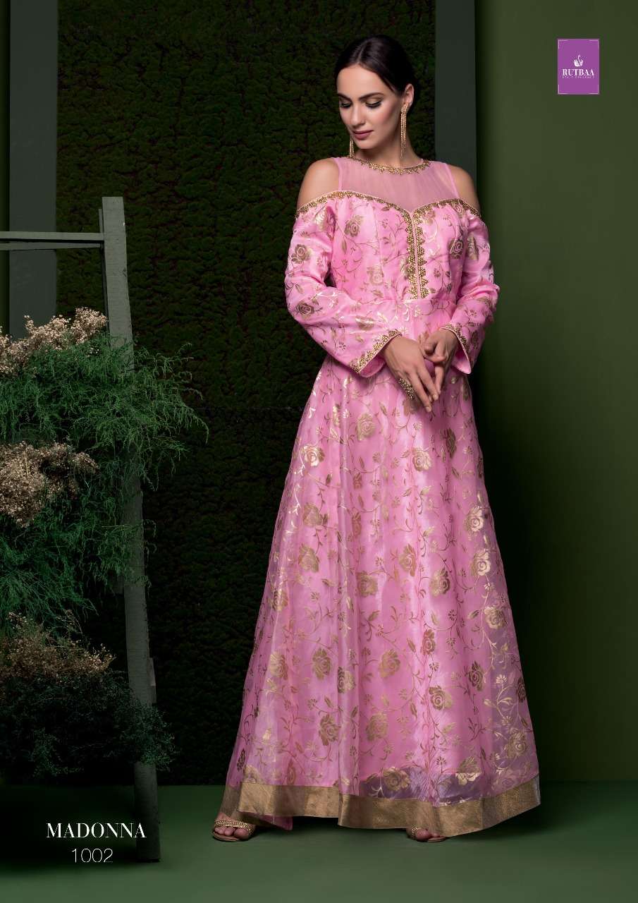 MADONNA BY TZU 1001 TO 1003 SERIES BEAUTIFUL STYLISH FANCY COLORFUL CASUAL WEAR & ETHNIC WEAR GOWNS AT WHOLESALE PRICE