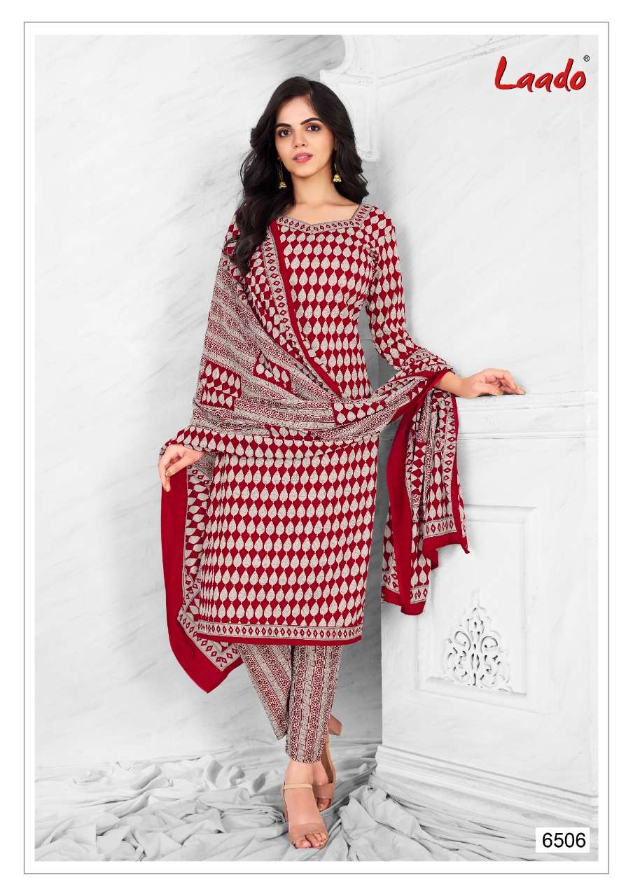 LAADO VOL-65 BY LAADO 6501 TO 6520 SERIES BEAUTIFUL SUITS COLORFUL STYLISH FANCY CASUAL WEAR & ETHNIC WEAR PURE COTTON DRESSES AT WHOLESALE PRICE