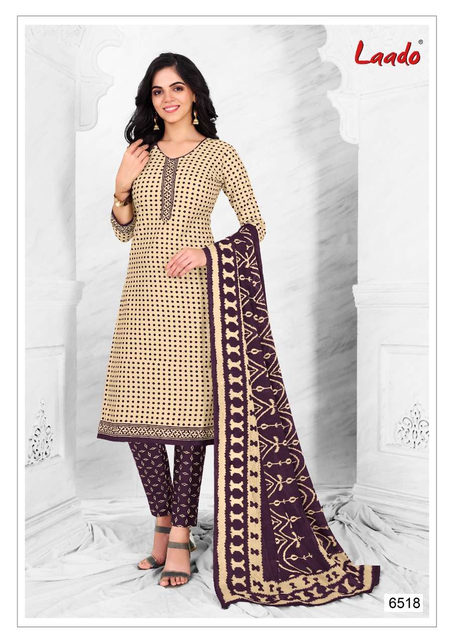 LAADO VOL-65 BY LAADO 6501 TO 6520 SERIES BEAUTIFUL SUITS COLORFUL STYLISH FANCY CASUAL WEAR & ETHNIC WEAR PURE COTTON DRESSES AT WHOLESALE PRICE