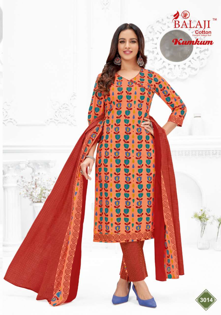 KUM KUM VOL-30 BY BALAJI COTTON SERIES FESTIVE TRADITIONAL WEAR COLLECTION BEAUTIFUL STYLISH FANCY COLORFUL PARTY WEAR & OCCASIONAL WEAR DRESSES WITH COTTON DRESS AT WHOLESALE PRICE