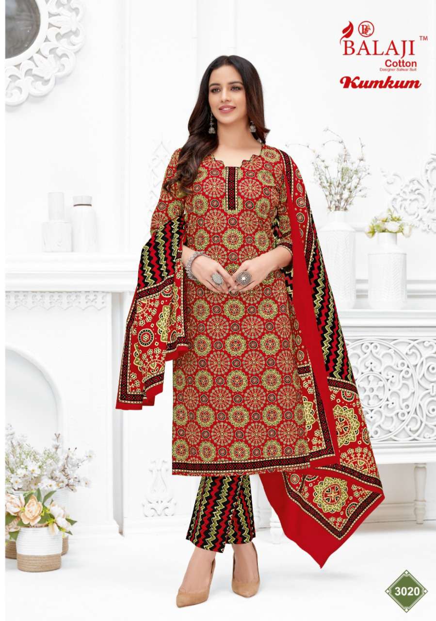 KUM KUM VOL-30 BY BALAJI COTTON SERIES FESTIVE TRADITIONAL WEAR COLLECTION BEAUTIFUL STYLISH FANCY COLORFUL PARTY WEAR & OCCASIONAL WEAR DRESSES WITH COTTON DRESS AT WHOLESALE PRICE