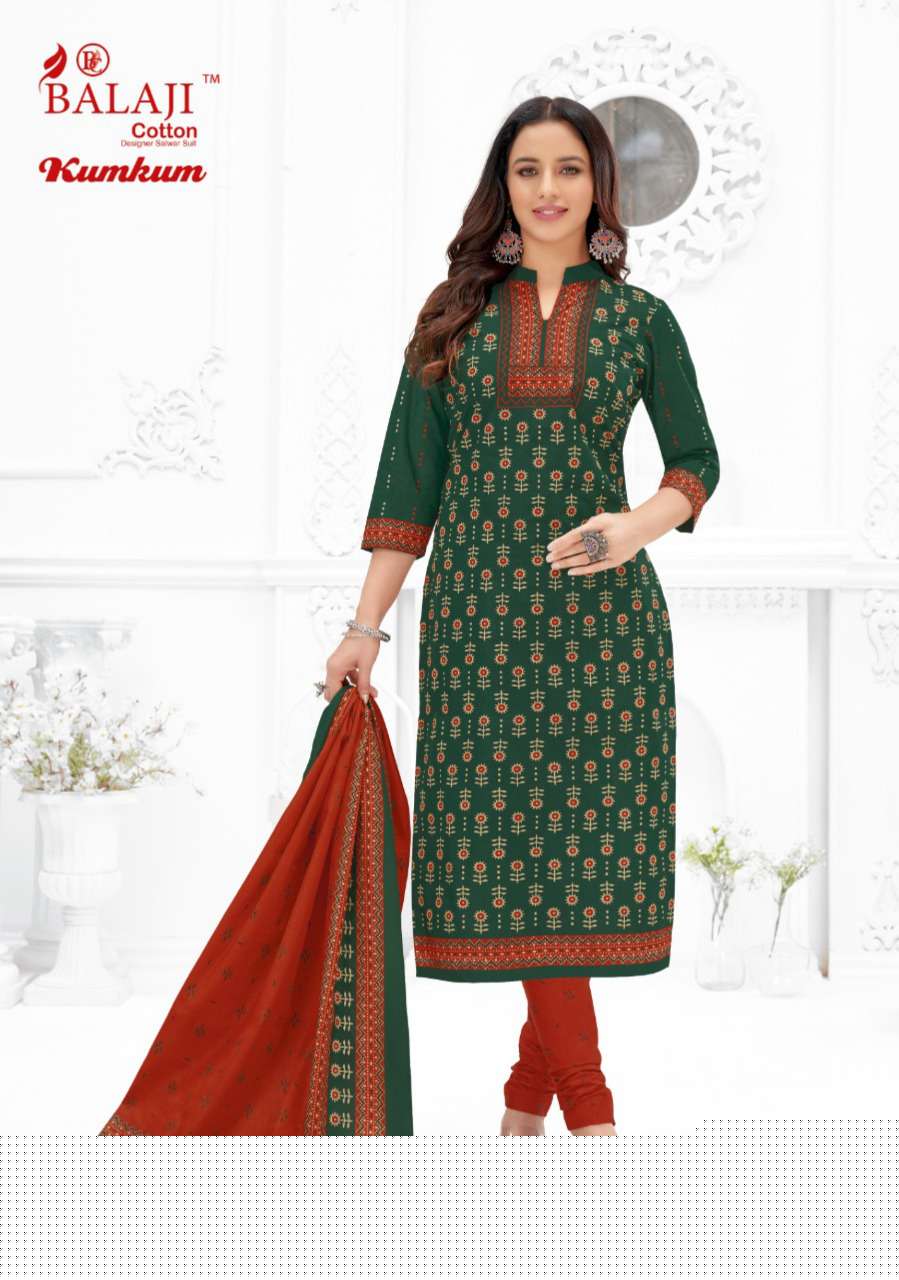 KUM KUM VOL-30 BY BALAJI COTTON SERIES FESTIVE TRADITIONAL WEAR COLLECTION BEAUTIFUL STYLISH FANCY COLORFUL PARTY WEAR & OCCASIONAL WEAR DRESSES WITH COTTON DRESS AT WHOLESALE PRICE