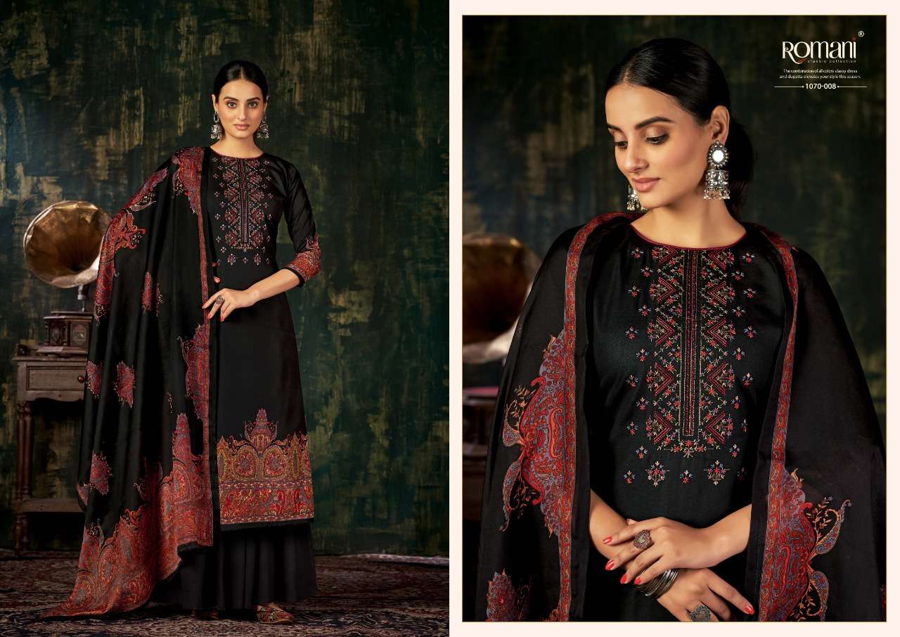 MAREENA VOL-7 BY ROMANI 1070-001 TO 1070-010 SERIES BEAUTIFUL SUITS COLORFUL STYLISH FANCY CASUAL WEAR & ETHNIC WEAR SOFT COTTON PRINT DRESSES AT WHOLESALE PRICE