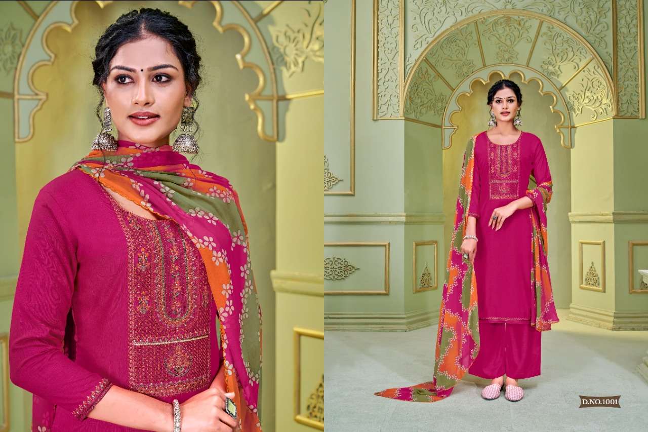 HEMITAGE BY KHWAAB 1001 TO 1008 SERIES BEAUTIFUL PAKISTANI SUITS COLORFUL STYLISH FANCY CASUAL WEAR & ETHNIC WEAR PURE VISCOSE WITH EMBROIDERY DRESSES AT WHOLESALE PRICE