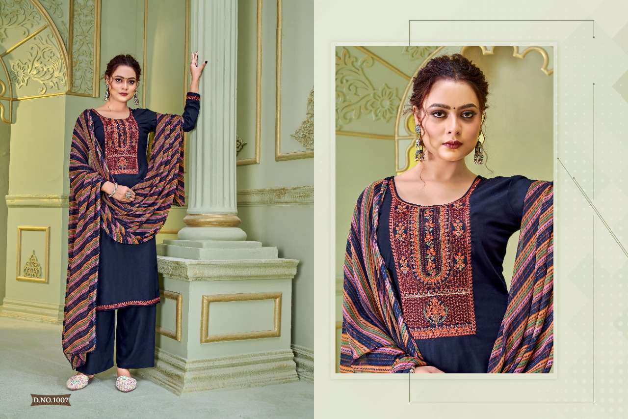HEMITAGE BY KHWAAB 1001 TO 1008 SERIES BEAUTIFUL PAKISTANI SUITS COLORFUL STYLISH FANCY CASUAL WEAR & ETHNIC WEAR PURE VISCOSE WITH EMBROIDERY DRESSES AT WHOLESALE PRICE