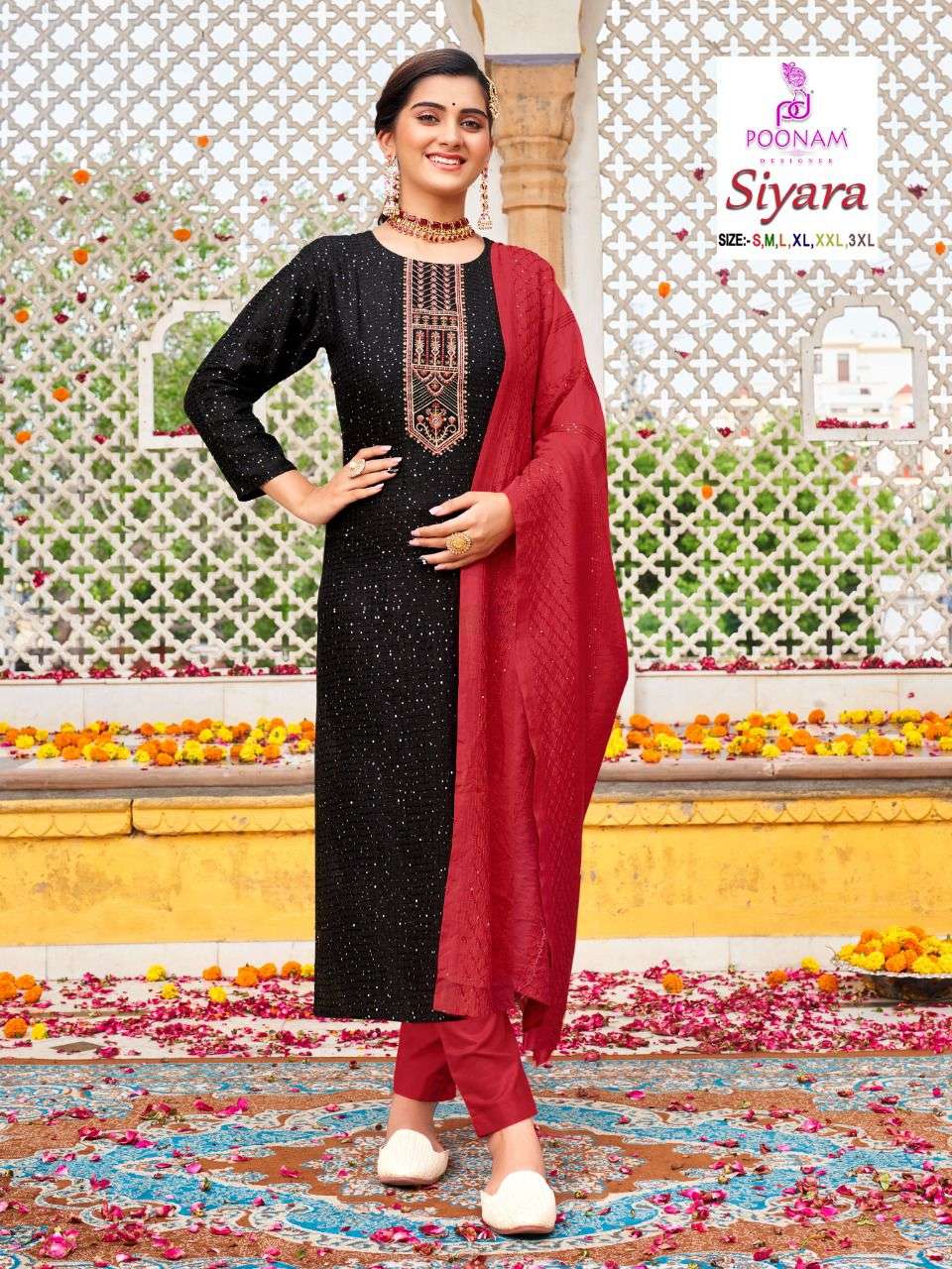 SIYARA BY SMIT CREATION 1001 TO 1006 SERIES DESIGNER STYLISH FANCY COLORFUL BEAUTIFUL PARTY WEAR & ETHNIC WEAR COLLECTION CREPE SILK KURTIS AT WHOLESALE PRICE