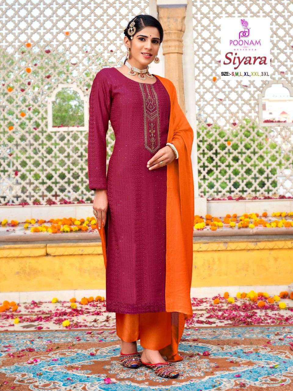 SIYARA BY SMIT CREATION 1001 TO 1006 SERIES DESIGNER STYLISH FANCY COLORFUL BEAUTIFUL PARTY WEAR & ETHNIC WEAR COLLECTION CREPE SILK KURTIS AT WHOLESALE PRICE